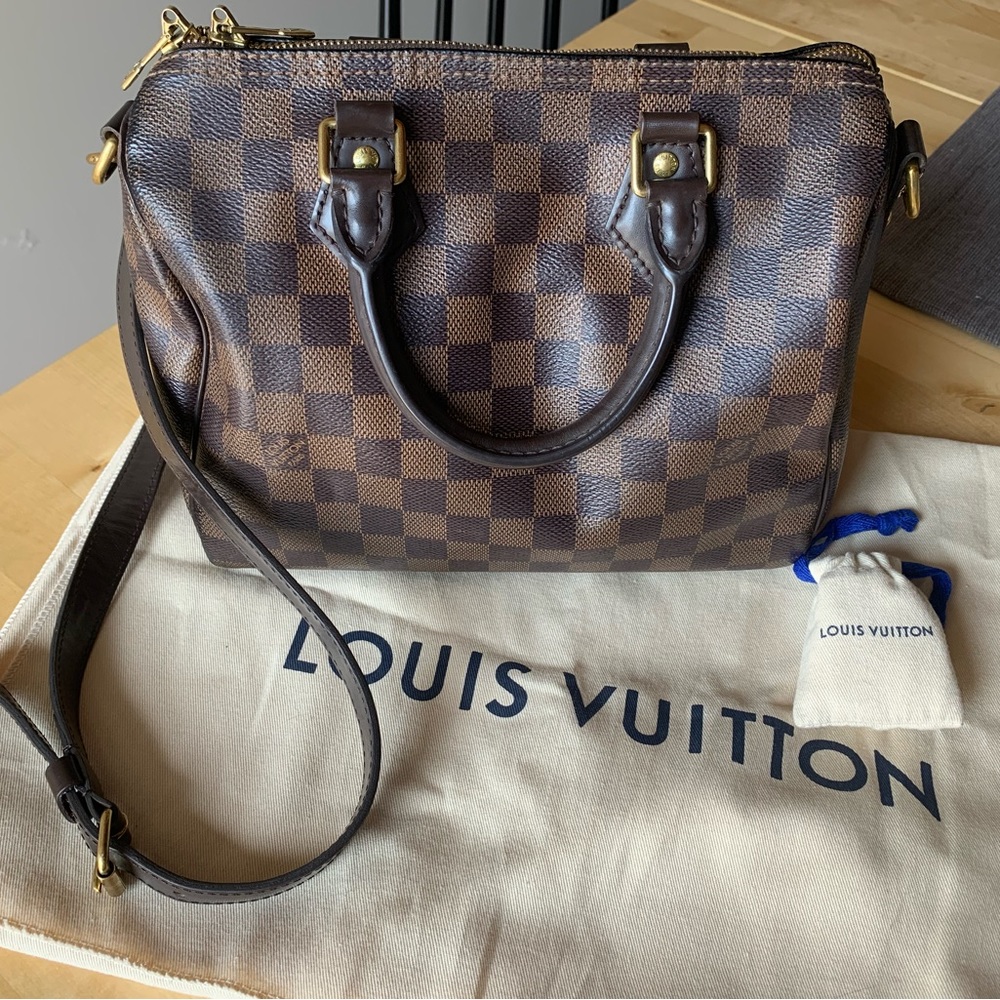 Louis Vuitton Speedy Bandouliere 25 Damier Ebene